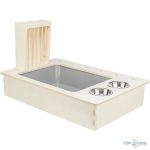 TRX Etetőállomás Tállal és Szénatartóval, Rágcsálóknak, Fából, 70x41x47cm TRX61210