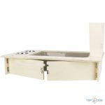 TRX Etetőállomás Tállal és Szénatartóval, Rágcsálóknak, Fából, 70x41x47cm TRX61210