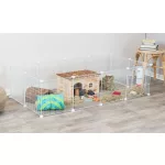 Bővítő elemek beltéri kifutóhoz karámhoz - plastic/fém 35 x 35cm TRX 62462