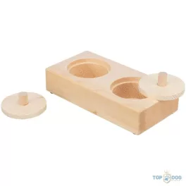TRX 62820 Jutalomfalat doboz fából rágcsálónak 14x3x7cm