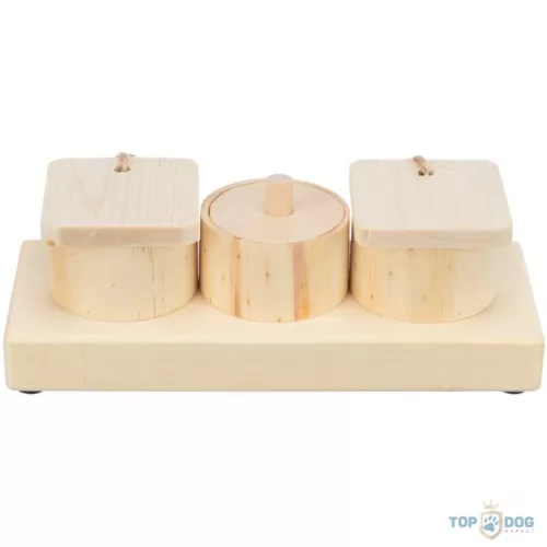 TRX 62821 Jutalomfalat doboz fából rágcsálónak 15x4,5x6cm