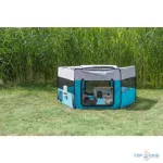 Trixie Kennel Kültéri kisállatoknak Poliészter 130*130*55 cm, Türkíz/Világosszürke TRX64054