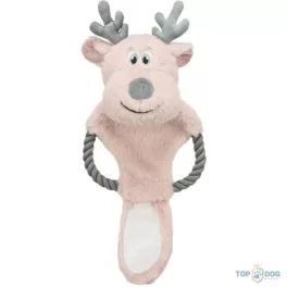   TRX Xmas reindeer with rope-Xmas játék Plüss szarvas, kötélen, 47cm TRX92005