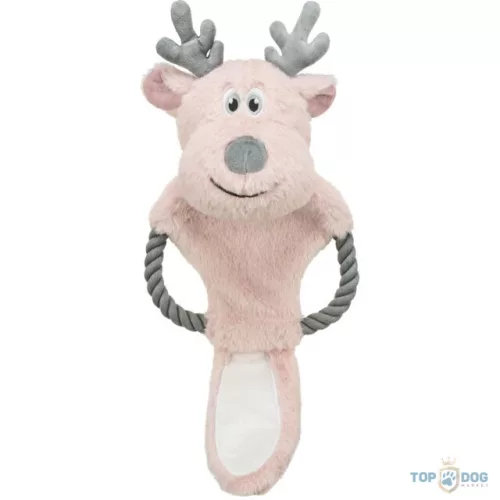TRX Xmas reindeer with rope-Xmas játék Plüss szarvas, kötélen, 47cm TRX92005