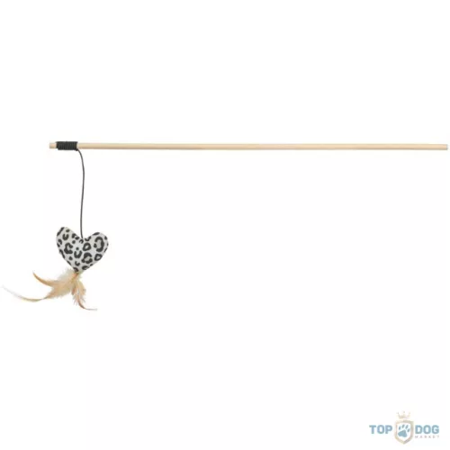 Leo pálcás macskajáték szívvel 50cm TRX 45385