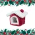 Xmas Cuddly Cave - bújó (plüss, piros/fehér) egerek és hörcsögök részére (15x12x15cm) TRX 92651