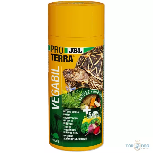 JBL PROTERRA Vegabil - kiegészítő eleség (szárított zöldség) szárazföldi teknősök részére (250ml/75g)