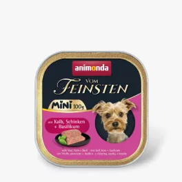   ANIMONDA VOM FEINSTEN ADULT MINI borjú,sonka,bazsalikom 100gr