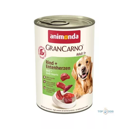 Animonda GranCarno Konzerv Marha + Kacsaszív 400gr