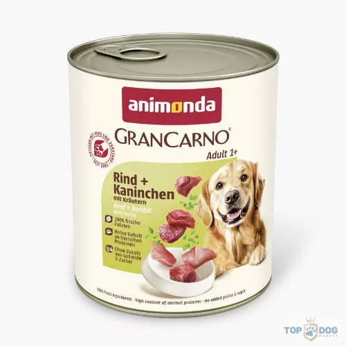 Animonda GranCarno Konzerv Marha + Nyúl 800gr