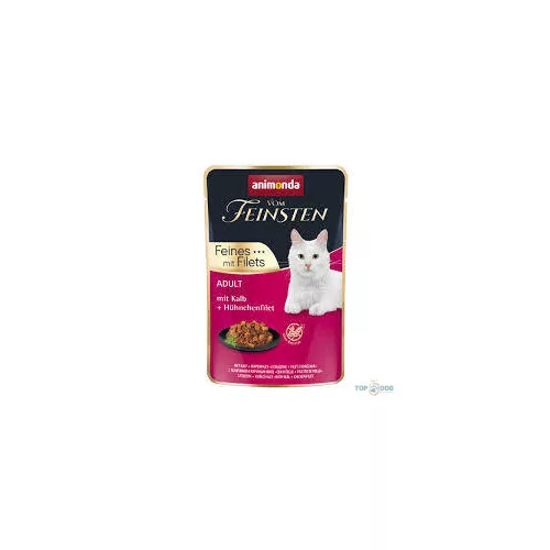 Animonda Vom Feinsten Feines mit Filets - nedvestáp (borjú, csirkemell filé) macskák részére (85g)
