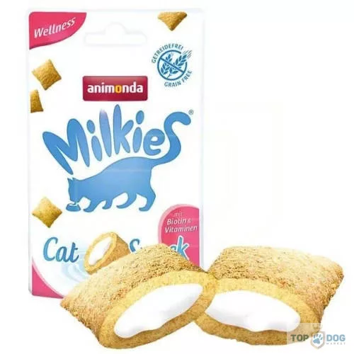 Animonda Milkies Wellness (baromfi) töltött párnácska - jutalomfalat - Macskák részére (30g)