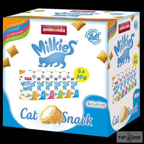 Animonda Milkies Multi-pack töltött párnácska - jutalomfalat - Macskák részére (6x30g)