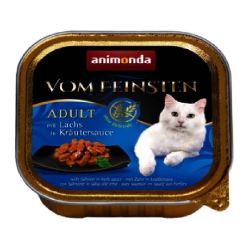 Animonda Vom Feinsten Cat lazac-gyógynövény mártással alutálkás 100gr