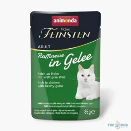   Animonda Vom Feinsten Adult (Raffinesse in Jelly) alutasakos csirke+vad- Felnőtt macskák részére 85gr