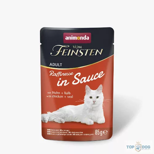 Animonda Vom Feinsten Adult (Raffinesse in Sauce) alutasakos csirkefilé+borjú - Felnőtt macskák részére (85g)