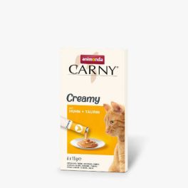   ANIMONDA CARNY ADULT CREAMY Csirke,TAURIN MACSKÁK RÉSZÉRE (6X15G)