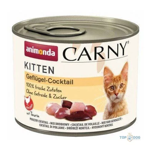 Animonda Carny Kitten Geflügel-Cocktail - konzerv (csirke,pulyka,kacsa) kölyök macskák részére (200g)
