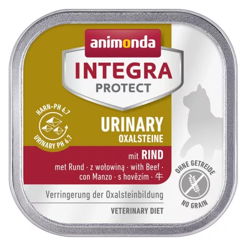 Animonda Integra Protect Cat Urinary Marha 100 g (húgykövek feloldásara, vizelet savasításra macskáknak)