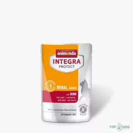  Animonda Integra Protect Adult Renal - nedveseledel (marha ízesítésű, csökkentett fehérje tartalom) veseproblémás macskák részére (85g)