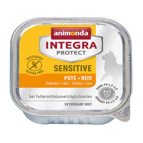 Animonda Integra Protect Cat Sensitive Pulyka-rizs 100 g