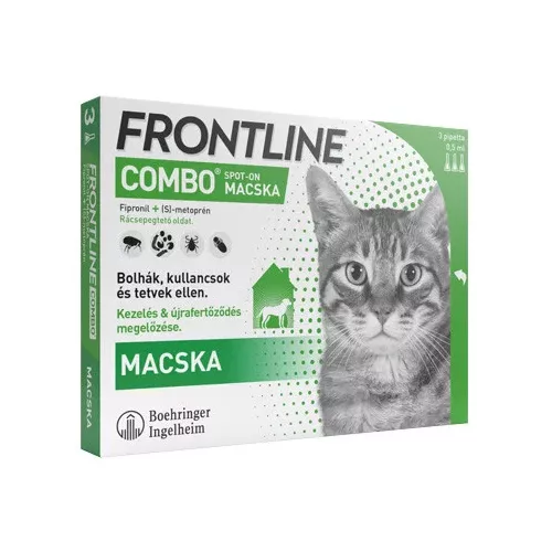 FRONTLINE COMBO® Macska 0,5ml x 3db (3 pipetta/doboz)