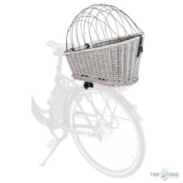   Trixie Szállítókosár Kerékpárra Fonott, Ráccsal 35x49x55cm Szürke