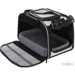 Trixie Living & Transport Bag Valery - szállítótáska (fekete,szürke) kutyák részére (29x31x49cm)