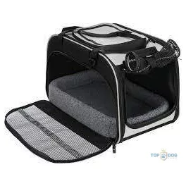   TRX 28901 Living & Transport Bag Valery - szállítótáska (fekete,szürke) kutyák részére (29x31x49cm)