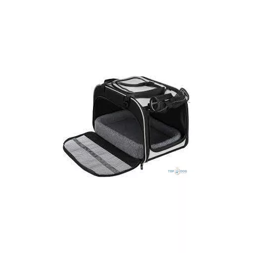 TRX 28901 Living & Transport Bag Valery - szállítótáska (fekete,szürke) kutyák részére (29x31x49cm)