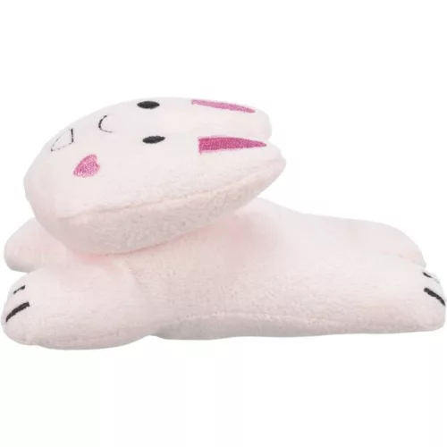 Plüss rózsaszín nyúl 12cm TRX 34743