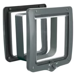 Macska Ajtó 4 állásos XXL (24 × 28 cm) Szürke TRX 44242