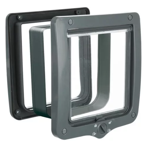 Macska Ajtó 4 állásos XXL (24 × 28 cm) Szürke TRX 44242