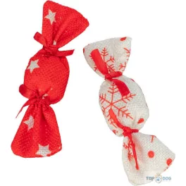   TRX 67411 Xmas cukorka, 2 db, szövet, 11 cm, macskák részére