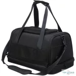 TRX airline carrier - szállítótáska repülőre (fekete) kutyák részére (28×25×44cm) 7kg ig TRX28904