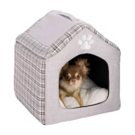 TRX 36352 Silas Plüss barlang szürke/krém 40x45x40cm 