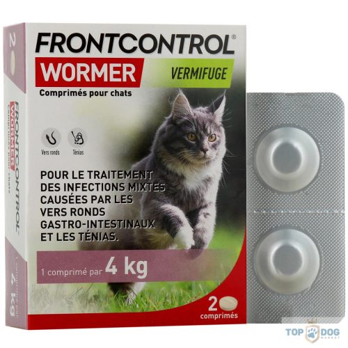 Frontcontrol Wormer 230/20 mg féregtelenítő filmtabletta macskák részére 2db /doboz