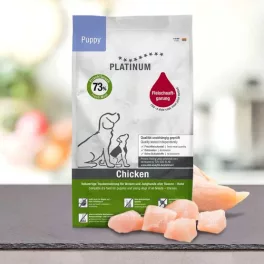   PLATINUM Puppy Chicken +Rice 5kg Kölyök Kutyatáp Csirkehúsból