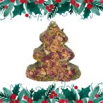 Karácsonyfa snack rágcsálóknak 1db virágos 