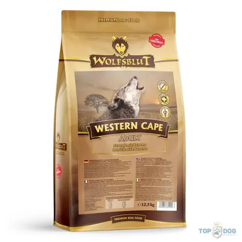 Wolfsblut Western Cape Adult Strucc Banánnal száraz kutyatáp 12,5 kg