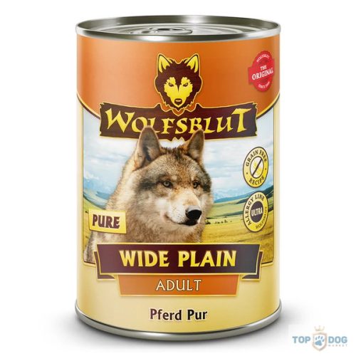 Wolfsblut Wide Plain Pure Adult Lóhús Konzerv nedves kutyatáp 395 g