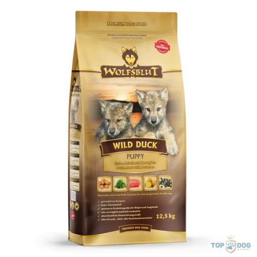 Wolfsblut Wild Duck Puppy Kacsa Burgonyával száraz kutyatáp 12,5 kg