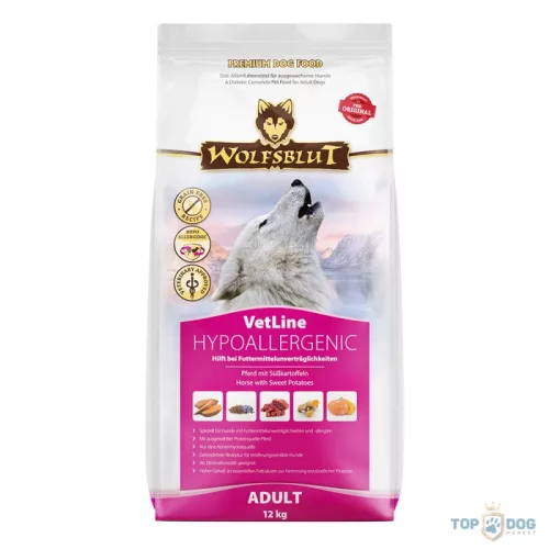 Wolfsblut VetLine Hypoallergenic - Ló 12kg