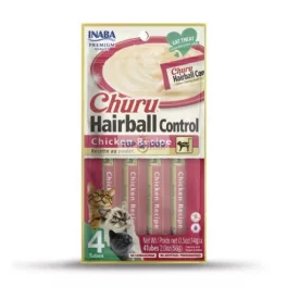 Inaba Ciao Churu Hairball Csirkés - szőrlabda ellen 4*14gr