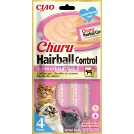 Inaba Ciao Churu Hairball Lazac- szőrlabda ellen 4*14gr