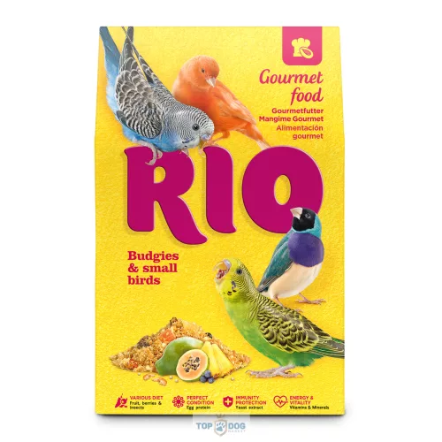 RIO Gourmet Ínyenc gyümölcsös Kiegészítő Eledel Kismadaraknak (250 g)