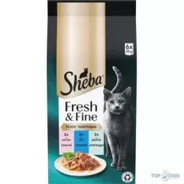Sheba 6x50g Fresh Fine Halas Mix