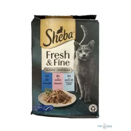 Sheba 6x50g Fresh Fine Tonhal, Lazac, Fehérhúsú hal