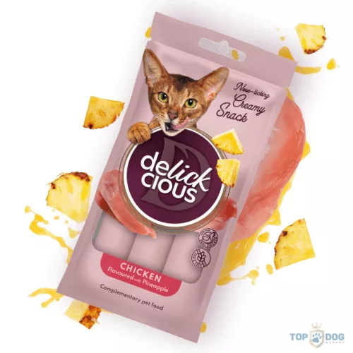 Delickcious Creamy Snack 60g (4x15g) Csirke Ananász