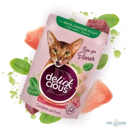 Delickcious Dinner 85g Kacsa Spenót